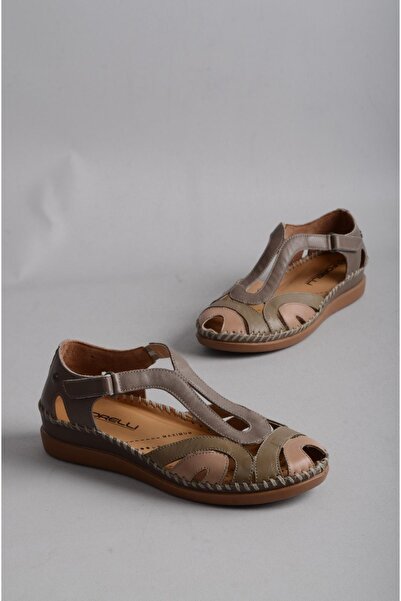 Forelli 22521 Саллі Справжня шкіра Ортопедичні жіночі сандалі ВІЗОН