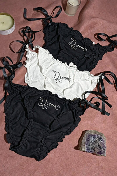 Dominatrend Set de 3 șnururi de spălat din bumbac pentru femei Dominant