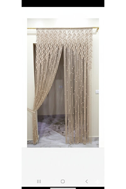 ARTTMACRAME Perdele din macrame (culoare crem)