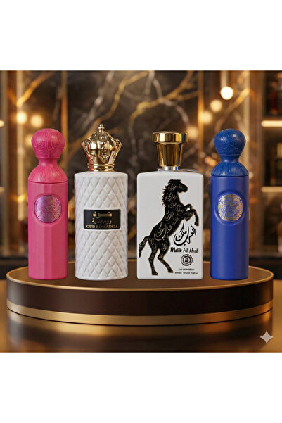 Arab Set 4 Parfumuri Arabesti (2x Barbat + 2x Dama) 100ML - Qissah + Oud Roma...