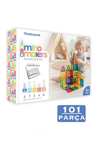 ASlife Mino Makers 101 Parça Manyetik Bloklar Mıknatıslı Bloklar Oyuncak