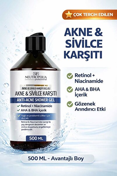 NEUTROPERIA Akne ve Sivil.ce Karşıtı Duş jeli 500 ML