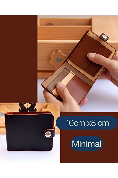 LUNA LUSTER هدية عيد الحب، محفظة رجالية مصنوعة يدويًا من الجلد الأصلي مع جيوب...