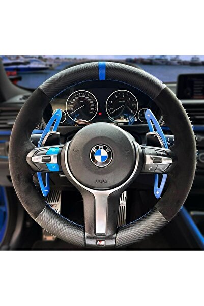 imza direksiyon kılıfı Bmw F30 Alcantra Karbon Mavi Yüzüklü AÇIKLAMAMIZI OKUY...