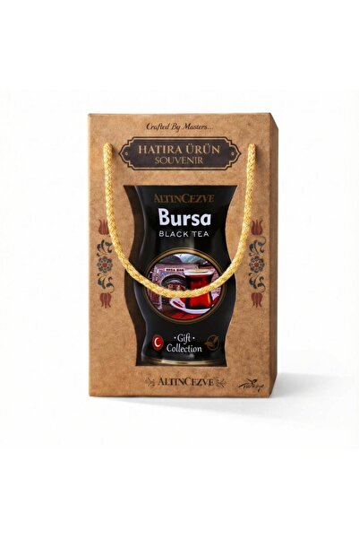 Altıncezve Bursa Souvenir Black Tea – Gift Kraft Box with Tin Packaging