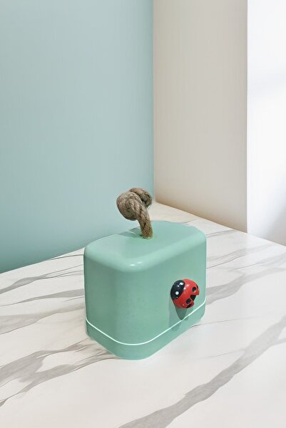 N NOXXO Green Concrete Stopper - Decorative Ladybug, Weight Door Buffer