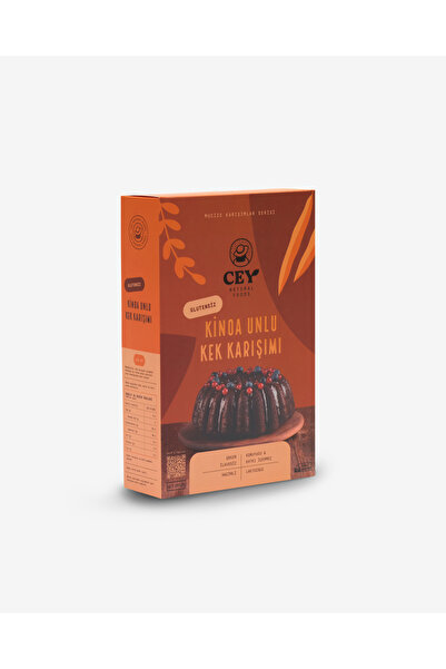 Cey Natural Foods Kinoa Unlu Kek Karışımı – Glutensiz ve Rafine Şekersiz Kek Karışımı (265 g)