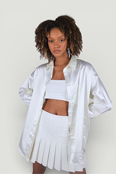 HOLLY LOLLY Pecta Gömlek Ekru