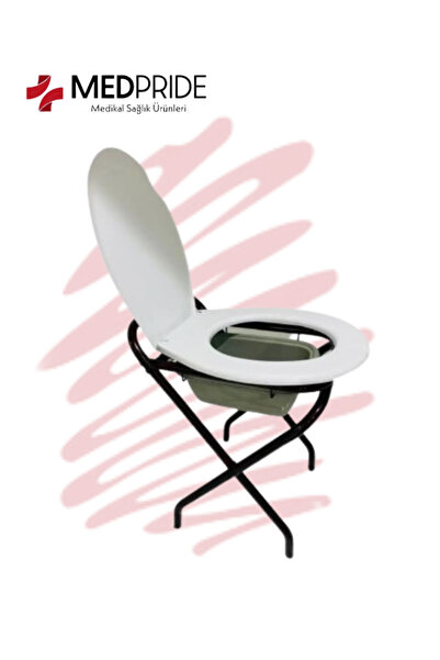 Genel Markalar Seyyar Katlanabilir Kamp Tuvalet Sandalyesi Klozetli Wc Li San...