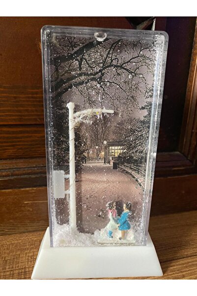 venuzes Romantik kar altında aşıklar 3fonksiyon ışıklı dekoratif kar küresi