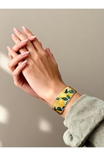 Erol Bakır Doğal Bakır Bilezik –Limon Desenli- El Yapımı