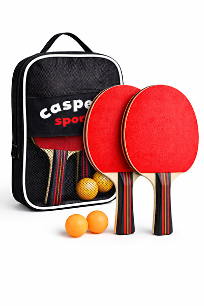 Janissary Çantalı Masa Tenisi Seti – 2 Raket, 3 Top, Taşıma Çantası ve Kelepçeli Masa Tenis Filesi