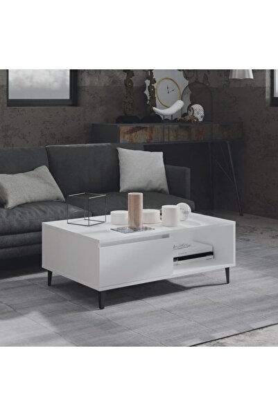 Concept Masă de cafea, albă, 90x60x35 cm, PAL