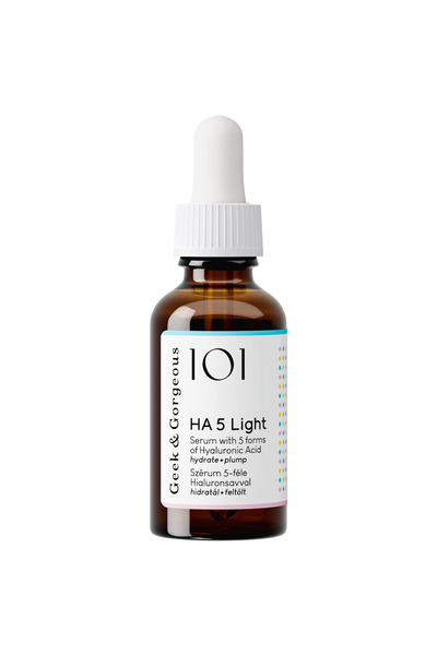 GEEK & GORGEOUS HA 5 Light Hyaluronic Acid Serum 30 ml - Ορός με 5 μορφές υαλ...