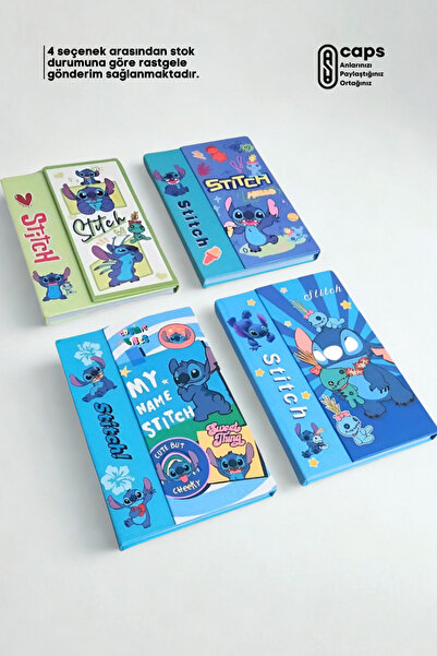 caps anlarınızı paylaştığınız ortağınız 1 Adet Stitch Temalı Çift Taraflı Kap...