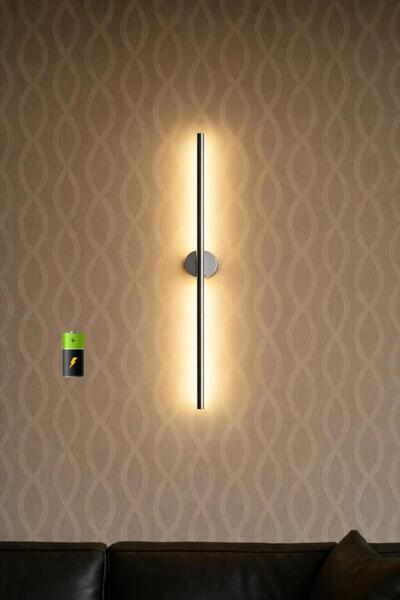 Betül Home Design Modern Premium Kablosuz Pilli Gün Işığı Led Aplik 1 Adet – ...
