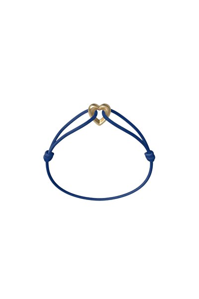 Wecord London Golden Heart Cord Bracelet