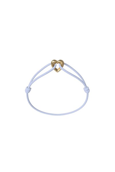 Wecord London Golden Heart Cord Bracelet