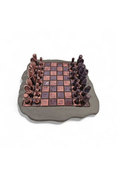 Veritas Ceramics مجموعة شطرنج من السيراميك