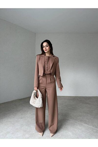 MAXMOOR DAYSİ 3 lü Takım 2027 - Kahverengi