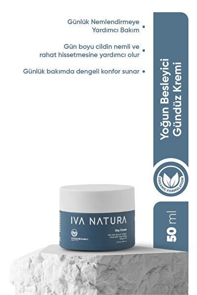 Iva Natura Organik Gündüz Kremi Kara Mürver & Aloe Vera Özlü – Nem Dengeleyic...