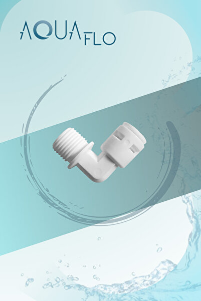 AQUAFLO Su Arıtma Cihazı Filtreleri Ve Housing Bağlantısı Için 1/4 Dirsek