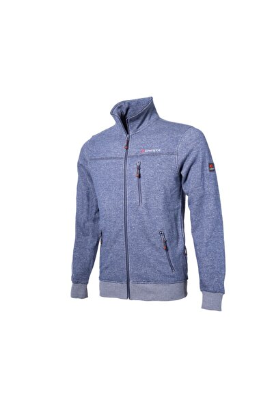 Cresta Men's Blue Outdoor Zippered Jacket