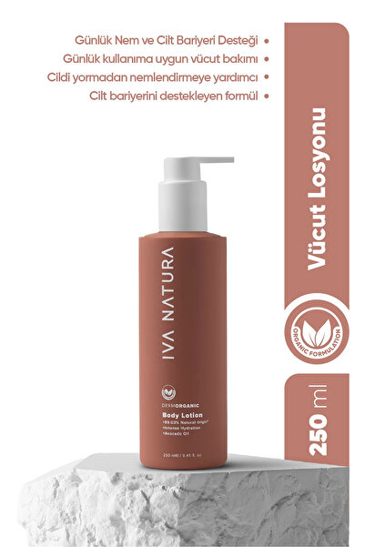 Iva Natura Organik Vücut Bakım Losyonu Zeytin Yaprağı & Shea Yağı – Nem Denge...