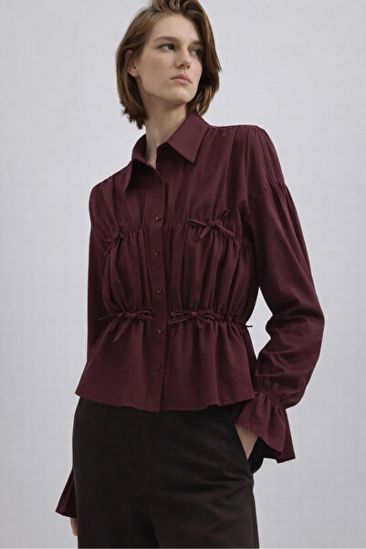 Touché Privé Gathered Bowknot Shirt
