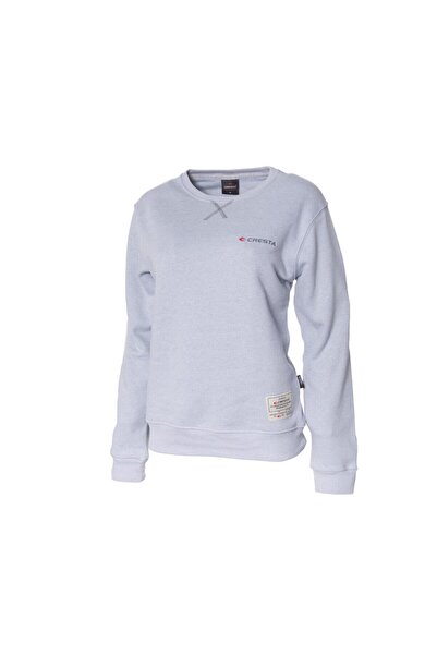 Cresta Kadın Gri Basic Outdoor Sweatshirt