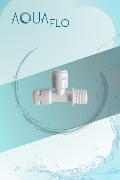 AQUAFLO Su Arıtma Cihazı Tatlandırıcı Filtre Için Yandiş F T Dirsek