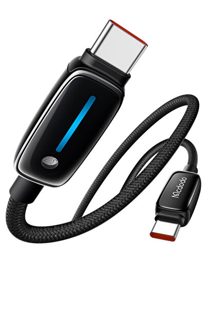 Mcdodo CA-0020 USB-A to USB-C 6A Akıllı LED Hızlı Şarj Kablosu 1.2m