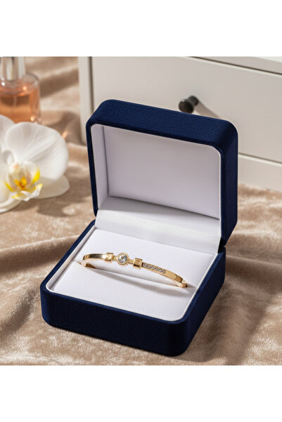 Bileklik seti سوار ذهبي اللون بأحجار كبيرة غير مشوهة