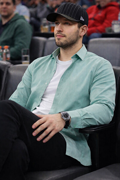 Varetta Cămașă uni verde mentă pentru bărbați, fără buzunare, croială largă, ...