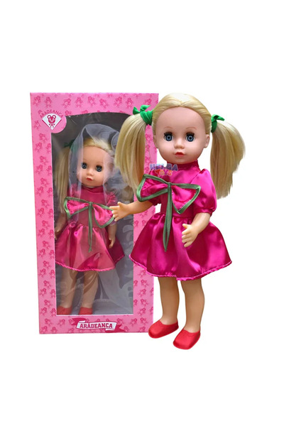 Aradeanca Papusi Papusa Catalina Blonda - Aradeanca 50 CM - Made In Romania