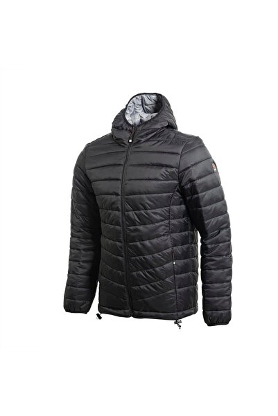 Cresta Erkek Siyah Kapüşonlu Şişme Mont