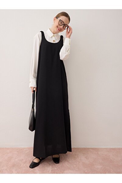Benin Hijab Dress - Black -