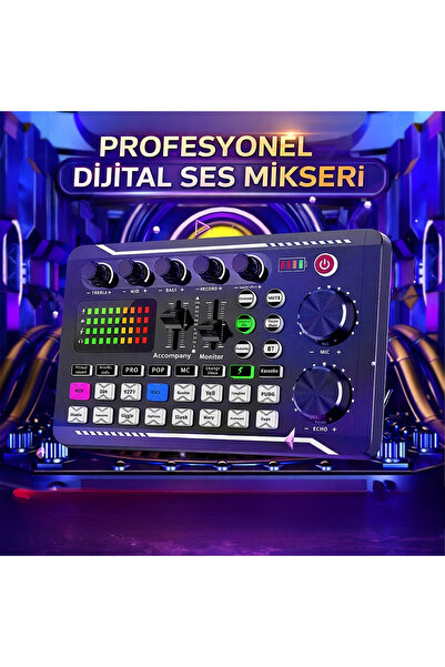 Artnest Profesyonel F998 Stüdyo Ses Mikseri | Bluetooth, DJ & Canlı Yayın, Mi...