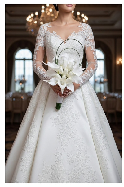 alreef geft مسكة عروس صناعية من زنابق الكالا والتوليب