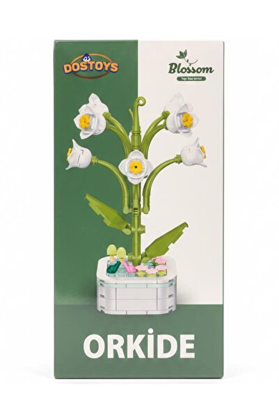 DOSTOYS Yapı Taşı Serisi Çiçek Yapım Seti Orkide