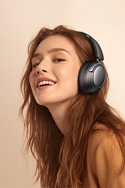 Mcdodo T01 Series Wireless Headphones with Long-Lasting Active Noise Cancellation Spatial Audio Mic Fast Charging Over-Ear Design 70H Playtime Premium Comfort with Leather Ear Cushions