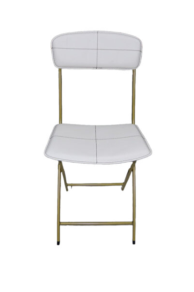 B&D FOLDING CHAIR-WHITE GRAY