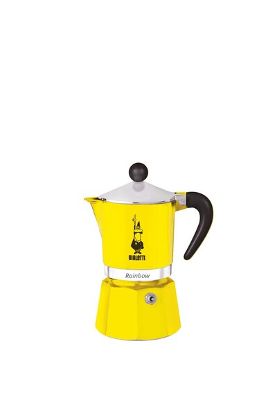 Bialetti Rainbow Moka Pot 1 Cup Sarı