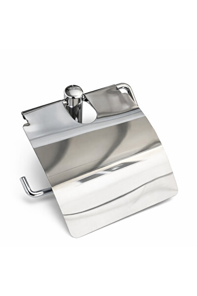 Trendhouse Suport pentru hârtie igienică cromat, scurt, cu capac Suport pentr...