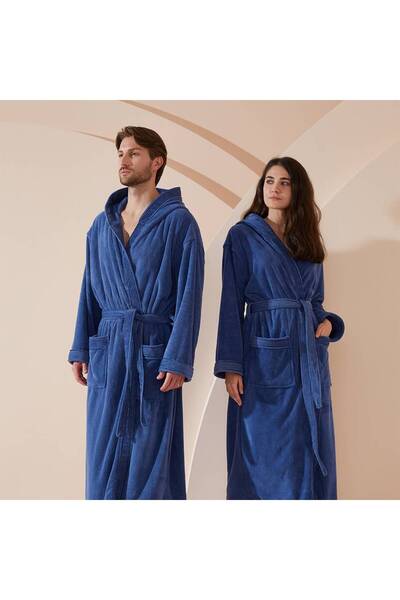 REEFI Modern bathrobe - blue - M