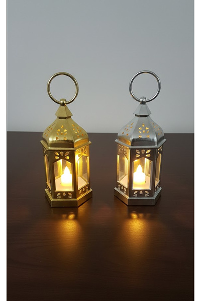 co arma تعليقة بشكل فانوس LED سداسي الشكل بارتفاع 13 سم " رمضان كريم "