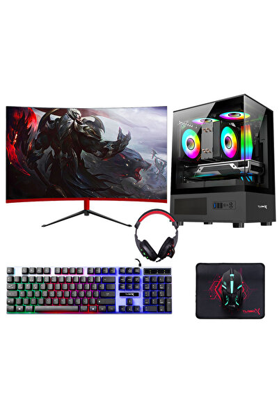 TURBOX Tx6029 i5 7400 16GB DDR4 512GB SSD 6GB ASUS RTX3050 23.6 165Hz Curved ...