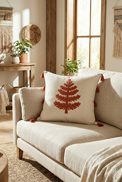 cottoncloth غطاء وسادة مزخرف بنمط شجرة بتصميم بوهيمي خاص من بولدان، سلسلة سبر...