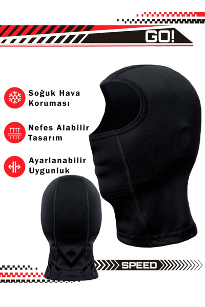 HNC Sport Motosiklet Balaklava Nefes Alan Motorcu Termal Maske - Çok Amaçlı S...