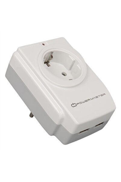 Powermaster PM-18721 16 أمبير - 3680 واط، حماية فردية للأطفال، 2 منفذ USB، 14...